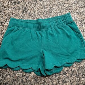 Lilly Pulitzer Green Scalloped Hem Shorts